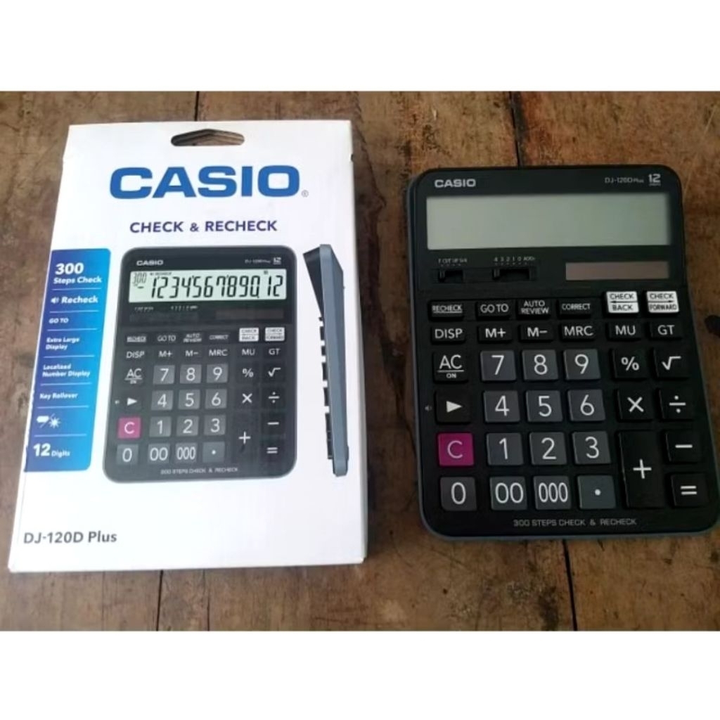 

KALKULATOR CASIO DJ-120D PLUS ORI / KALKULATOR CASIO DJ 120 D PLUS