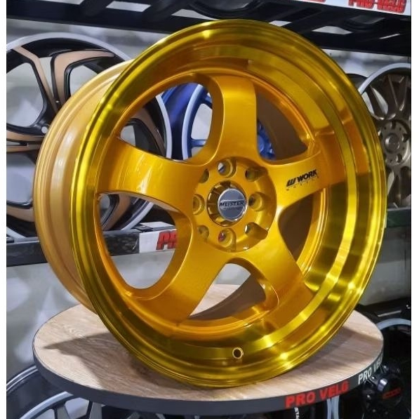 Velg Mobil Ring 17 Celong/Belang PCD 4×100/114.3 Rep. Work Meister Racing Wheel Brave 143