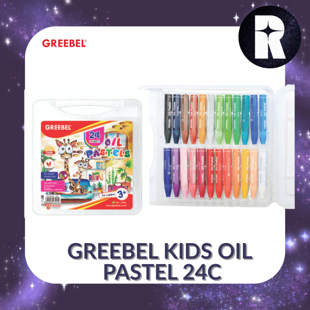 

Greebel Oil Pastel PP-24C / Crayon Greebel Oil Pastel 24 Color
