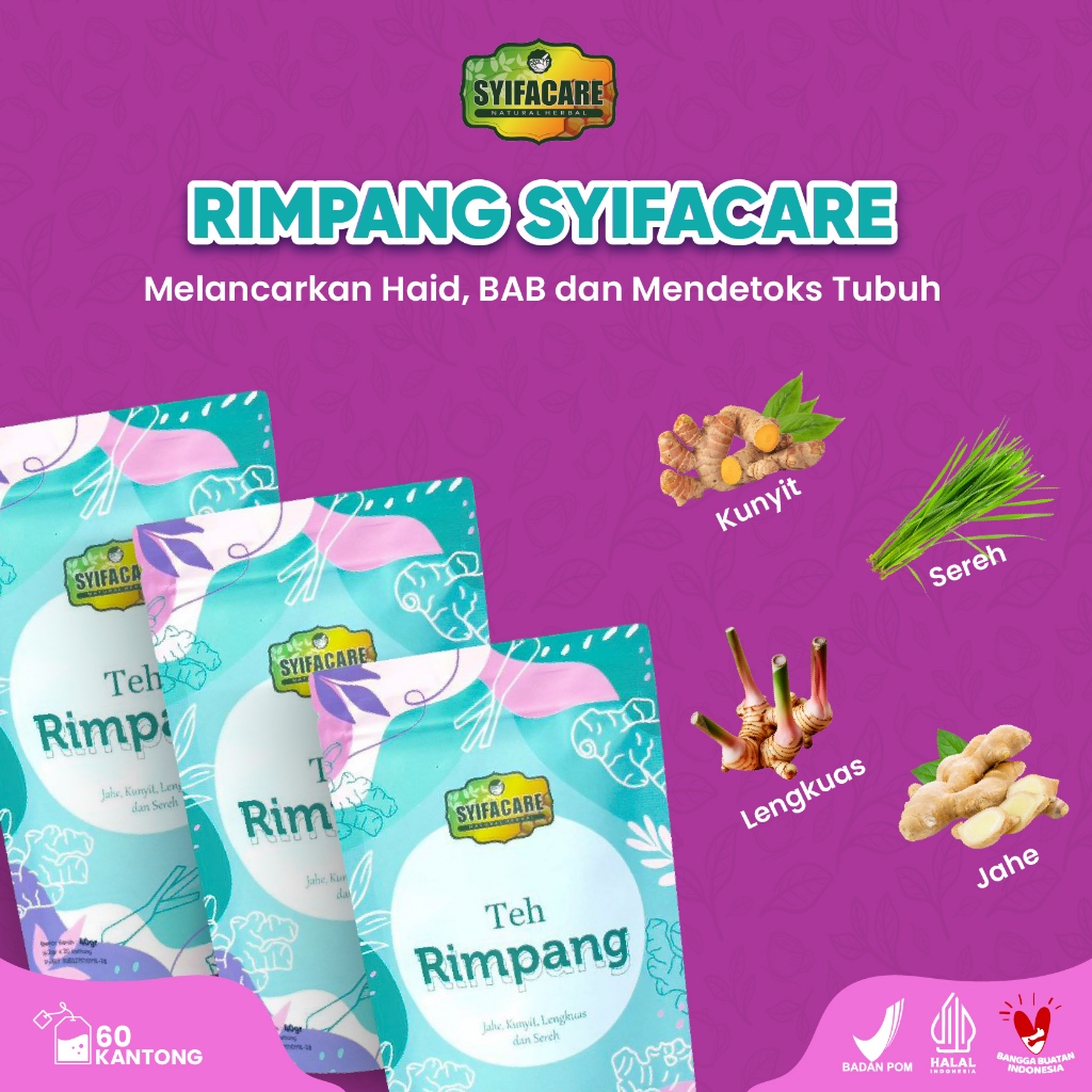 

Teh Rimpang Ala JSR Syifacare Bantu lMengurangi Peradangan & Menjaga Kesehatan Jantung - Teh Detox