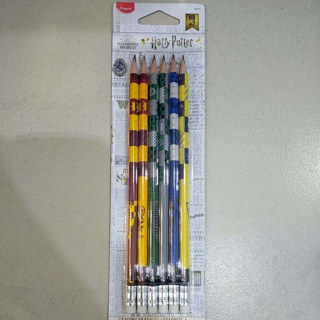 

MAPED Graphite Pensil Eraser End HB X6 Harry Potter BC