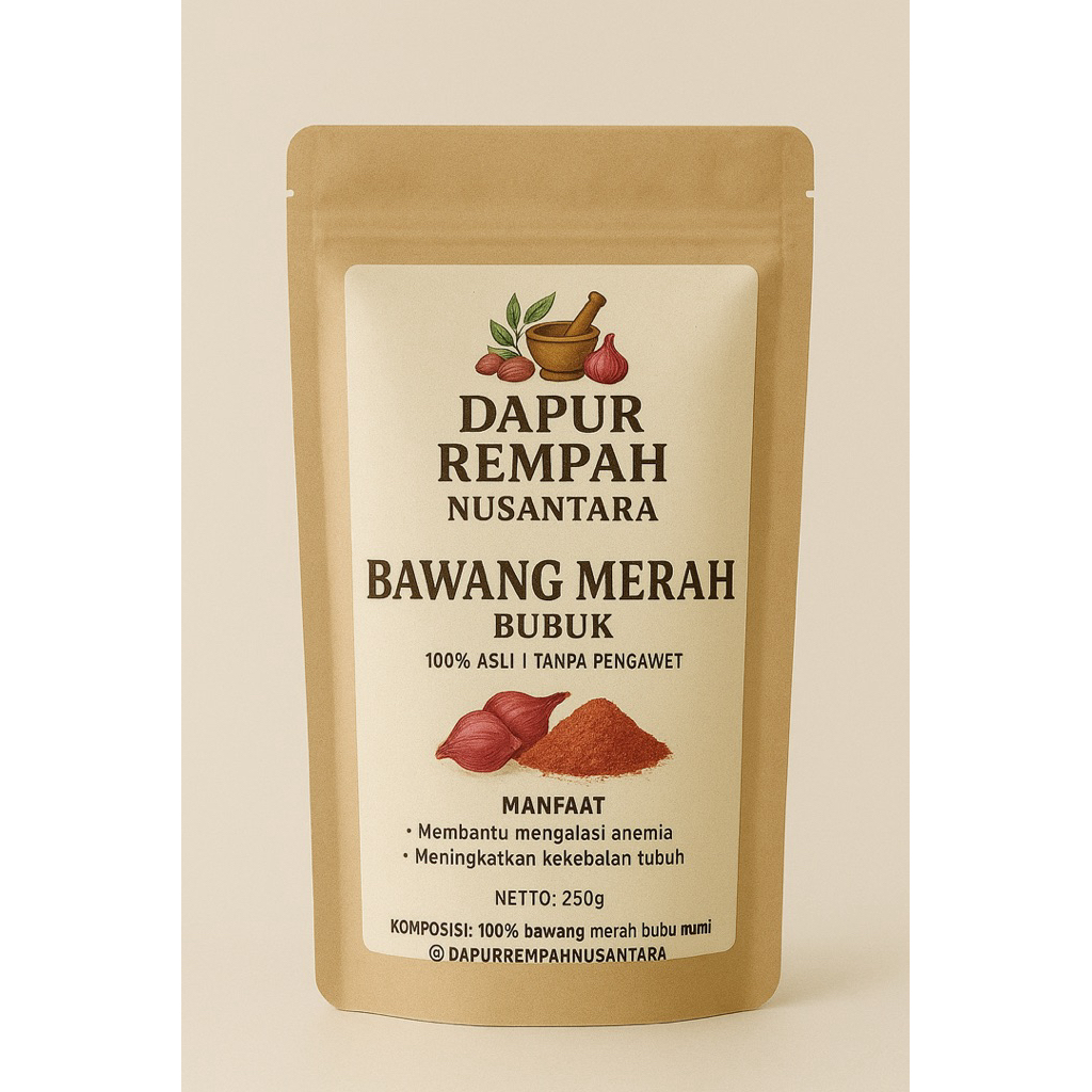 

Bawang merah bubuk 1kg dapur rempah musantara