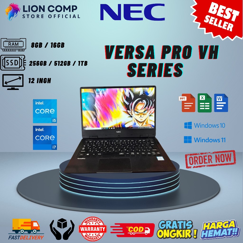 Laptop Slim NEC VersaPro VH Core I7 | I5 Gen 8 RAM 16GB SSD 1TB Murah