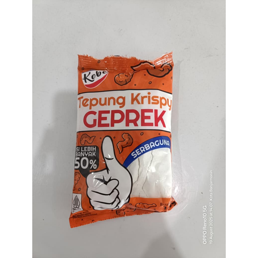 

Kobe Tepung Serbaguna Krispi Geprek 200gr (2pcs)