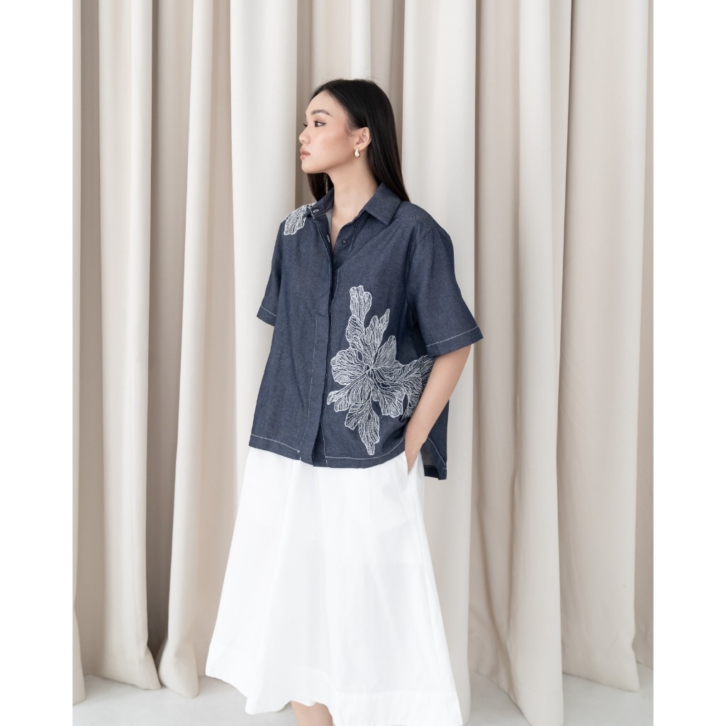 Seminggu.rtw - Stellar Embroidery Shirt ( SAMPLE SALE )
