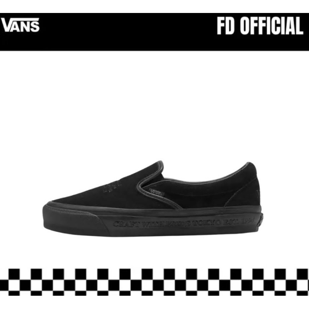 Vans OTW Slip On Classic 98 x Neighborhood Black Black