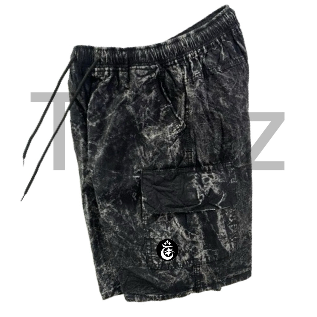 CARGO BLACK Pria Pendek/Celana Pendek Pria/Cargo Pendek Denim