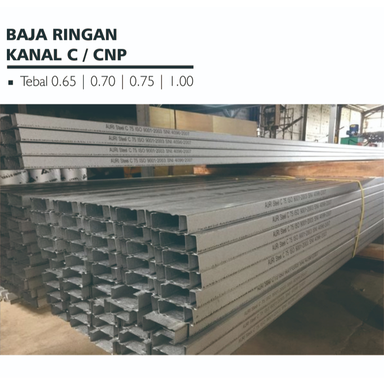 BAJA RINGAN TRUSS 0,65 / 0,70 / 0,75 / 1 MM KANAL C STD / FULL 6 METER