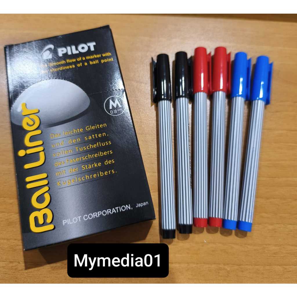 

1 PACK (12 PCS) PULPEN BALL LINER PILOT BL-5M 0.8MM MEDIUM TERMURAH