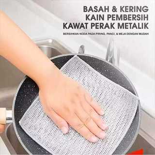 Lap Cuci Piring Panci Kawat - KAWAT CUCI PIRING - KAIN SABUT CUCI PIRING - KAIN PERAK - SABUT PANCI