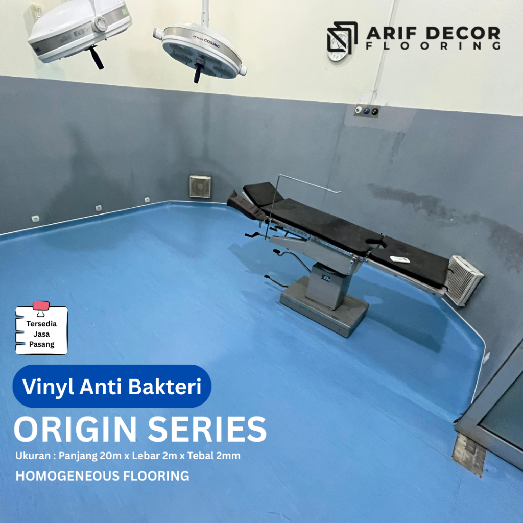 Vinyl Lantai Rumah Sakit Anti Bakteri / Vinyl Roll Anti Bakteri Tebal 2mm