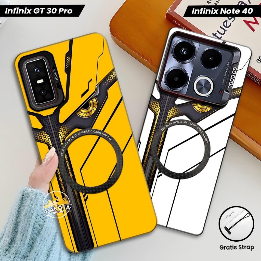 Casing Magnetic Infinix GT 30 PRO / GT 20 PRO / GT 10 PRO IMD Hologram Gambar Mecha | Casing Support