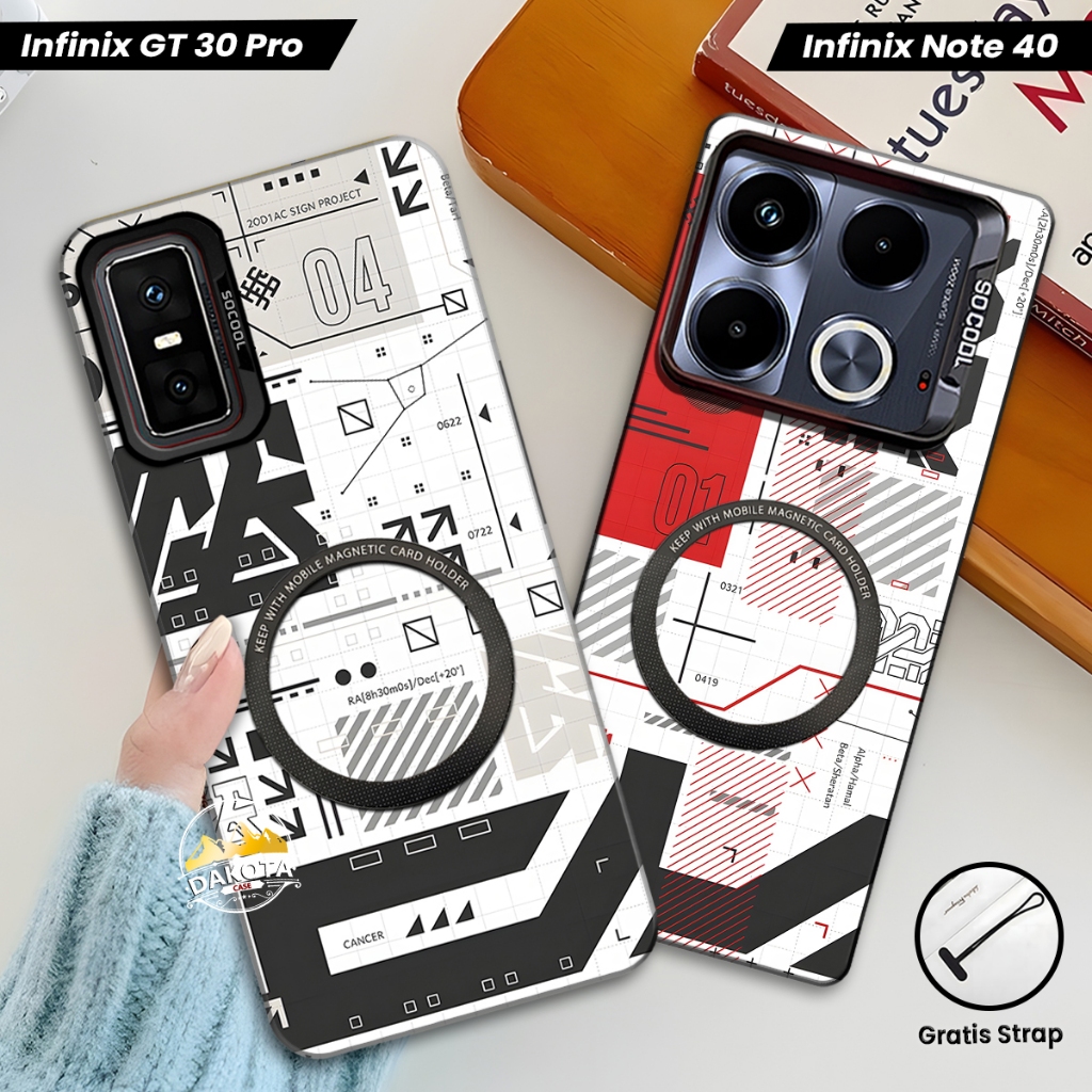 Casing Magnetic Infinix GT 30 PRO / GT 20 PRO / GT 10 PRO IMD Hologram Gambar Japan | Casing Support