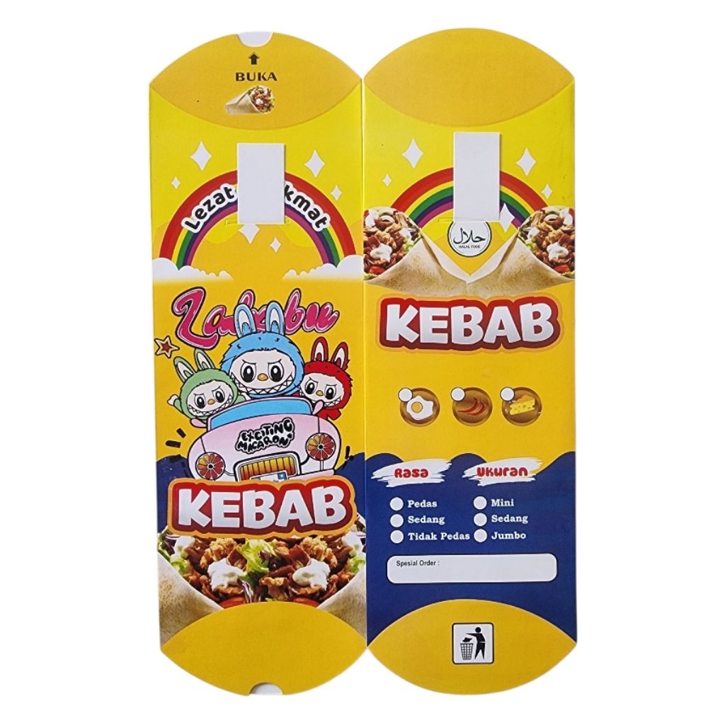 

100 PCS KERTAS KEBAB JUMBO/KEMASAN KEBAB/BUNGKUS KEBAB