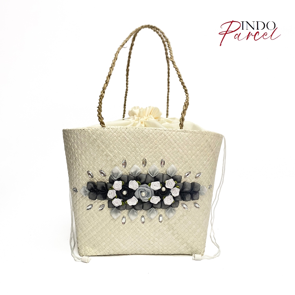 

INDOPARCEL - Tas Hampers Anyaman Tas Keranjang Anyaman Pita parcel keranjang Goodie Bag Tas Parsel Anyaman