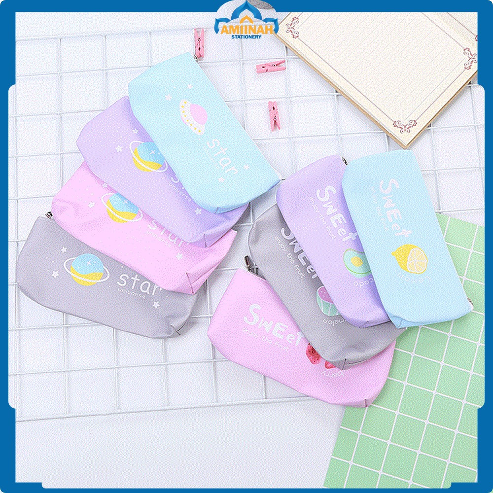 

Tempat Penyimpanan Pulpen Alat Tulis Pencil Case Fruit Tempat Pensil Buah Sweet Simple Perlengkapan Sekolah Lucu Amiinah Stationery A51