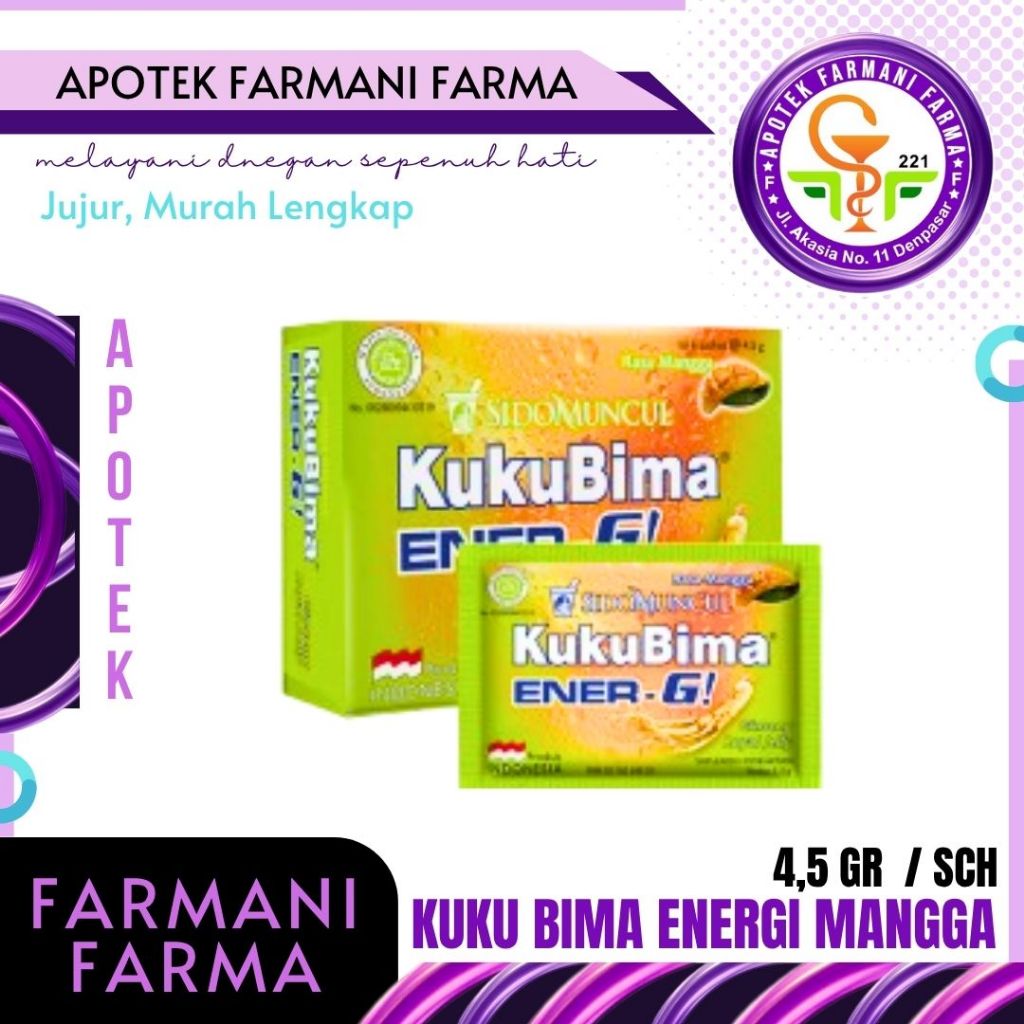 

SIDOMUNCUL KUKU BIMA ENER-G RASA MANGGA / MINUMAN ENERGI / STAMINA TUBUH