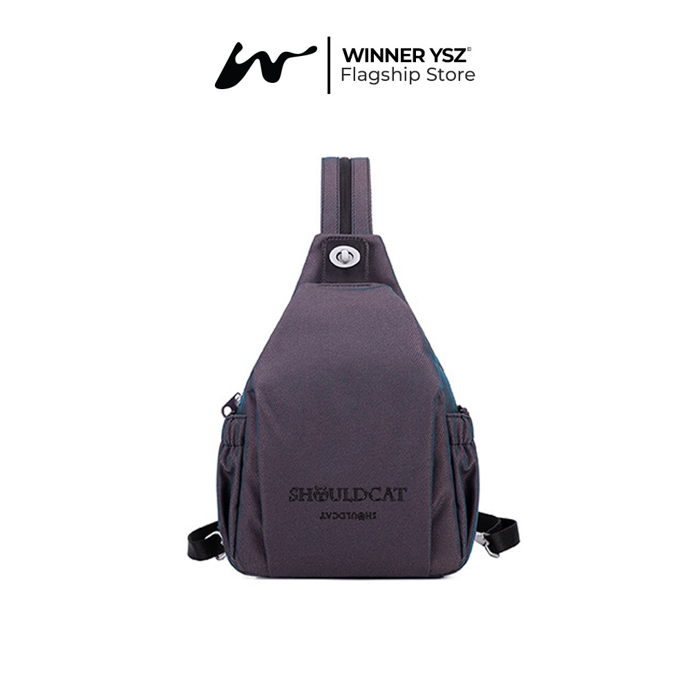 SHOULDCAT Tas Ransel Selempang 2in1 Nylon Anti-Air Backpack Sling Korean Style Wanita (T14-079-6623)