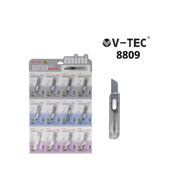 

TBMO ( 1 PCS ) V-TEC MINI CUTTER MCT8809 TRANSPARAN / KATER