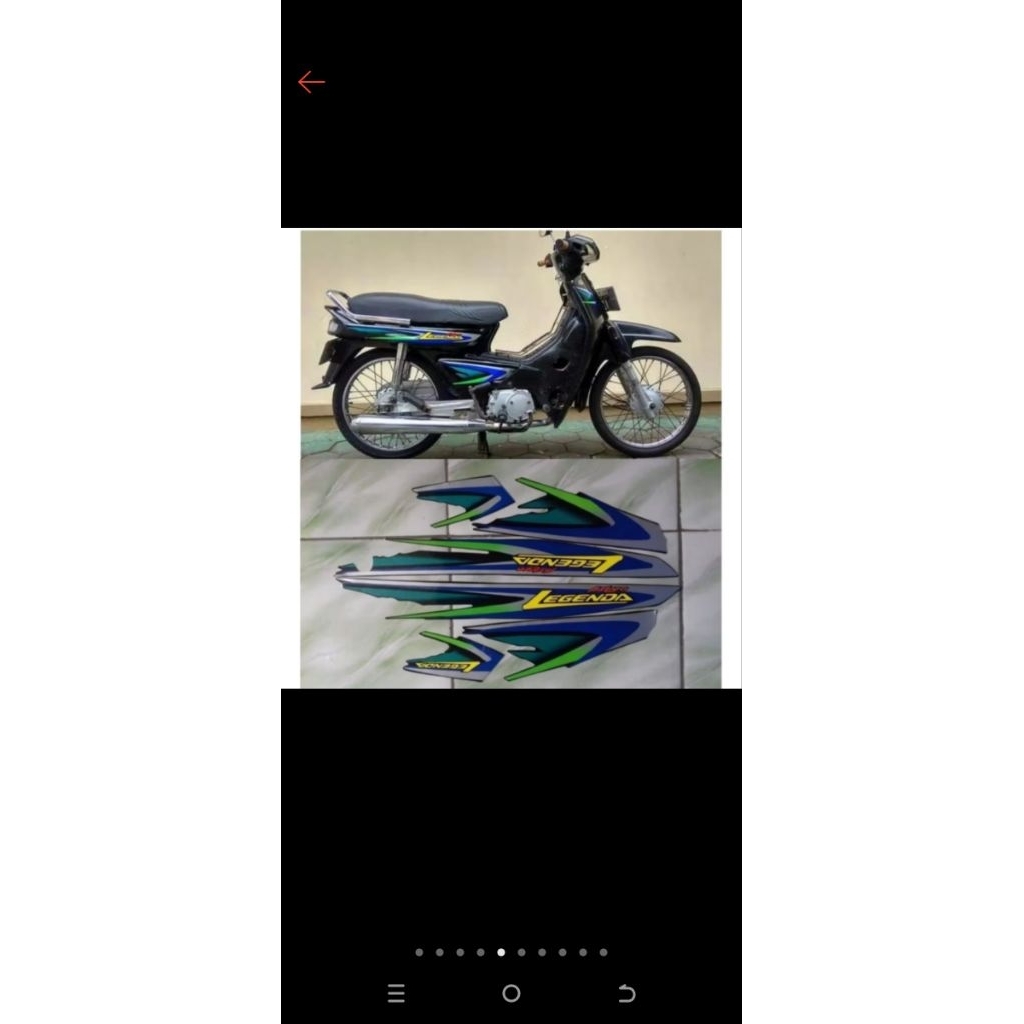 striping legenda 2002 hijau