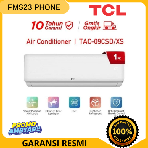 TCL AC TAC 09 CSD/XS 1 PK GARANSI RESMI FREE ONGKIR BANDAR LAMPUNG