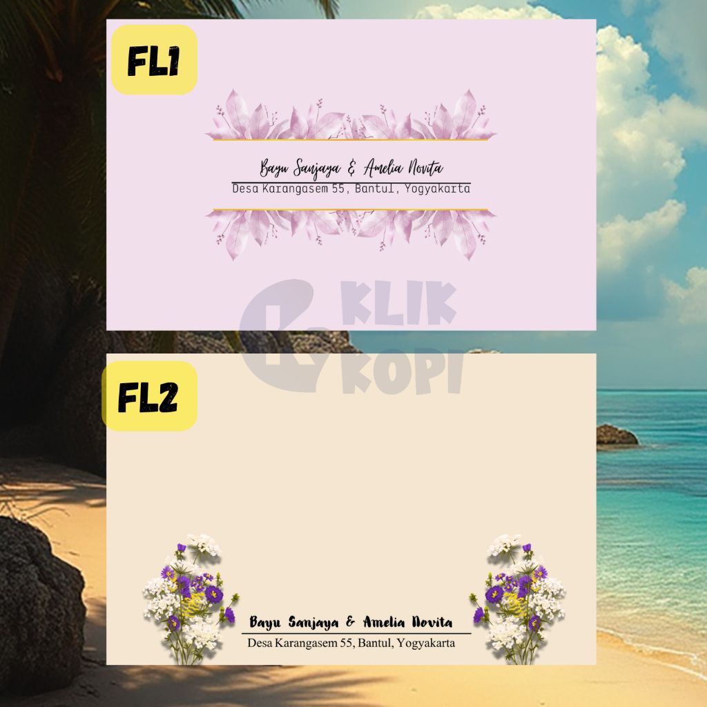 

Amplop Kondangan Custom Nama, Alamat, Logo