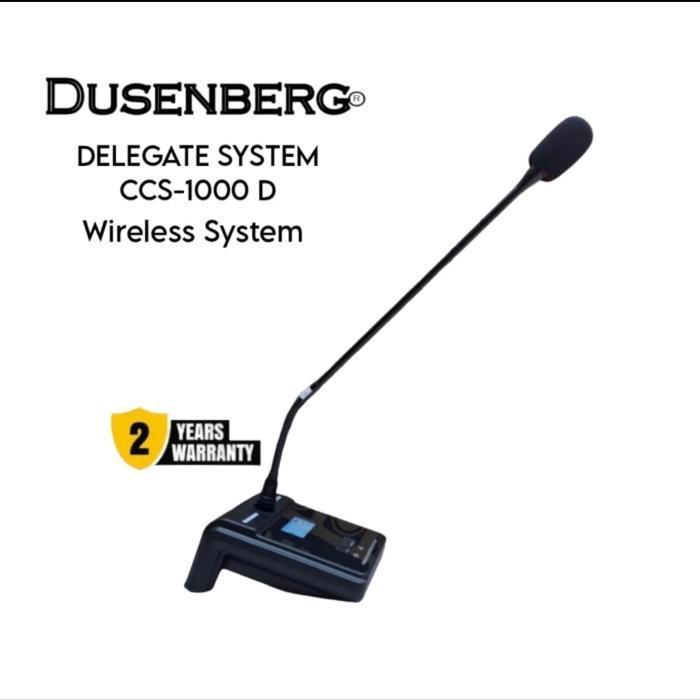 Paket Mic Conference Wireless Chairman & Delegate System 10 Mic Meja Dusenberg CCS-1000 / CCS1000 – Original Garansi Resmi 2 Tahun