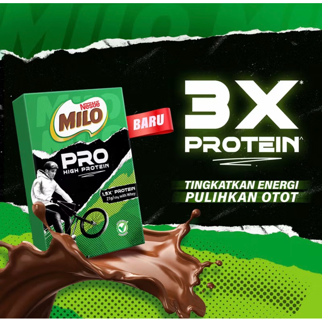 

MILO PROTEIN Susu Cokelat 250g