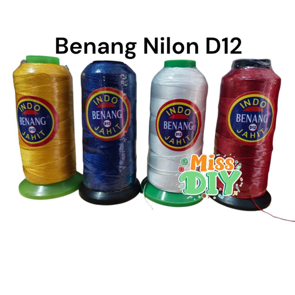Benang Rajut Nilon D9 / Benang Jahit Nylon D9 Indo untuk menjahit Sol Sepatu / Sofa / Bahan Kulit La