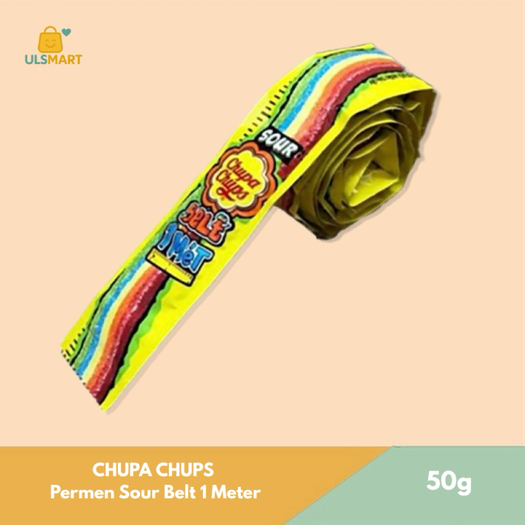 

CHUPA CHUPS Permen Sour Belt 1 Meter 50 g