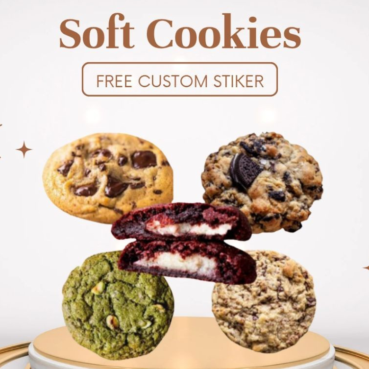 

Soft Baked Cookies Premium Tebal Lumer Untuk Gift Hampers Natal Lebaran 35 Gram