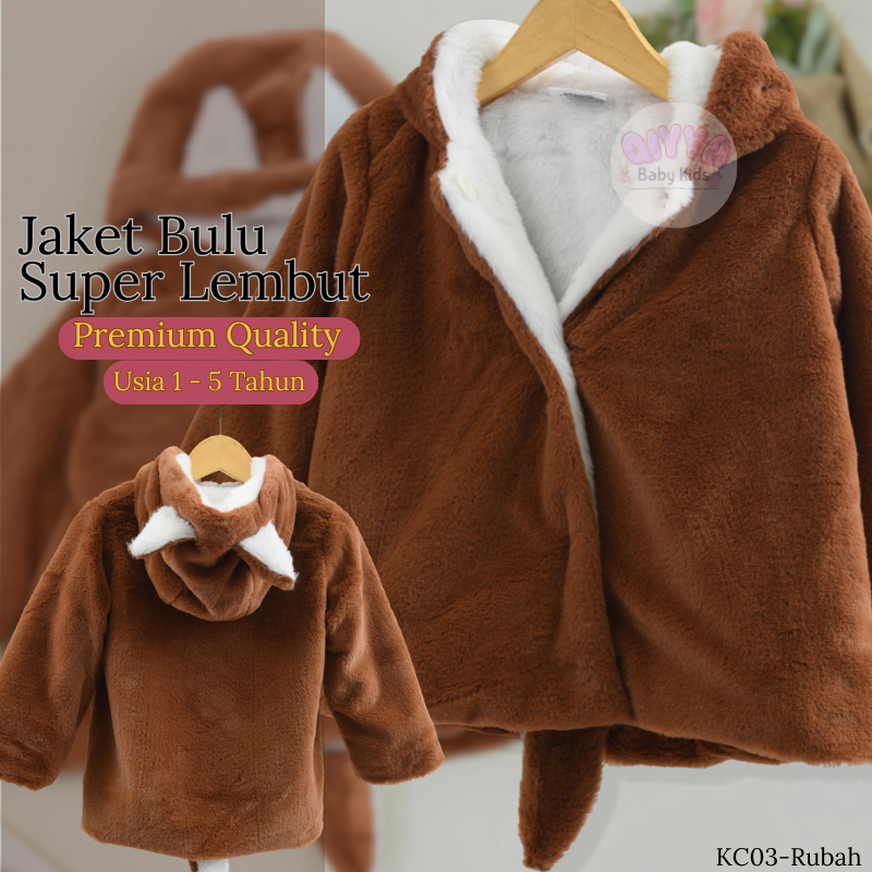 Jaket Mantel Bulu Anak Laki Laki 0 - 5 Tahun Jaket Anak Bayi Balita Laki Laki Cowok