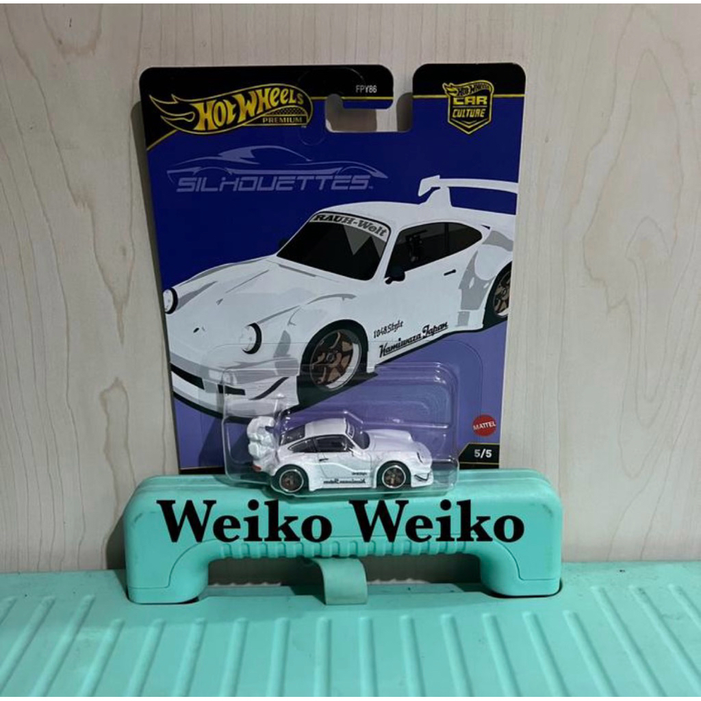 hotwheels premium silhouettes rwb porsche 930 putih
