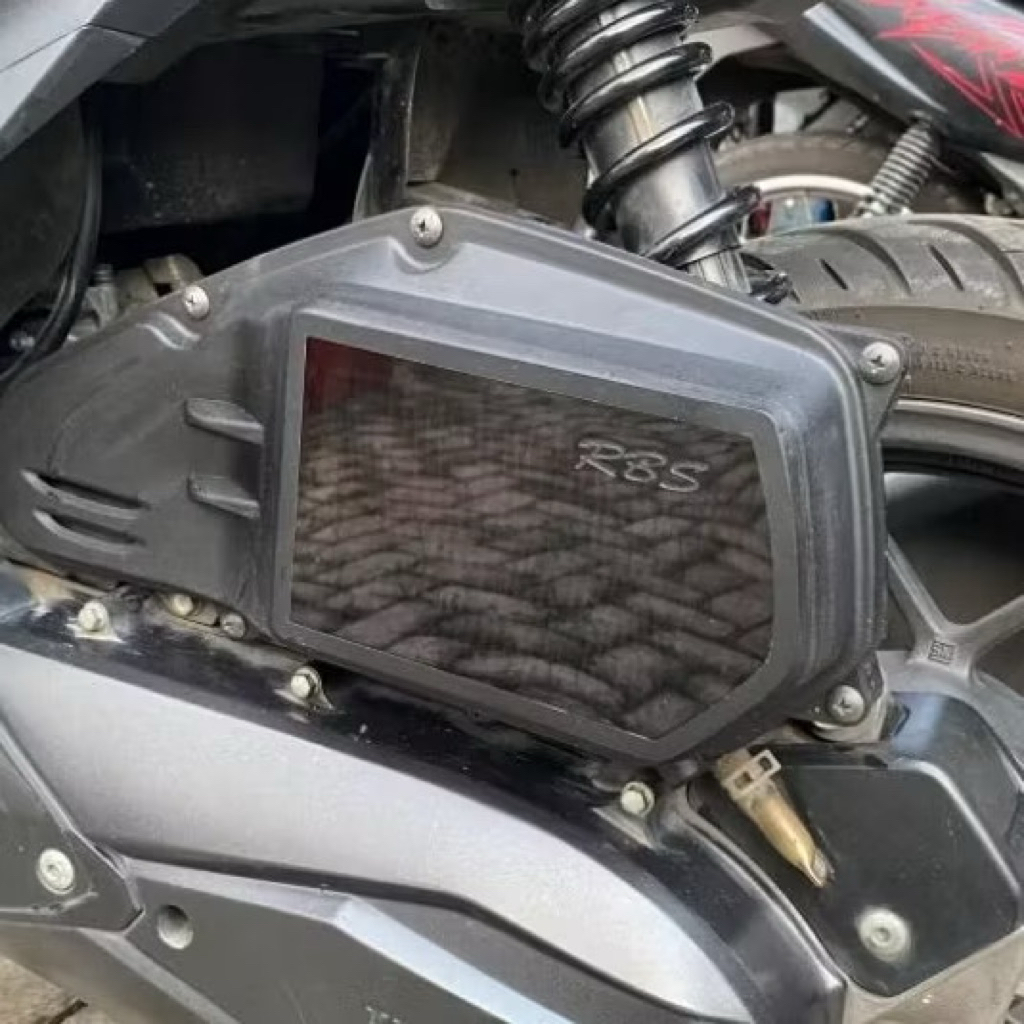 Cover Filter Udara Slim Vario 125 150 vario 160 pcx 160 stylo 160 ADV 160 Transparan carbon Modifika