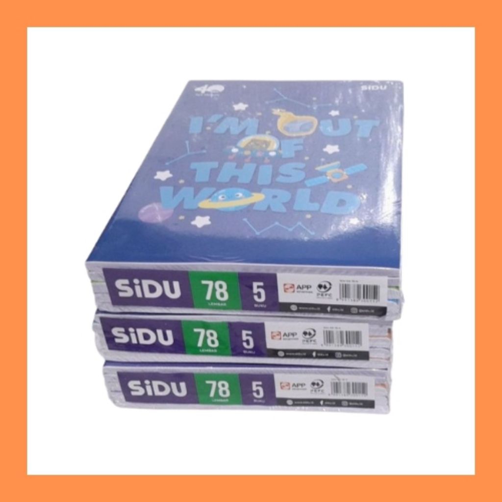 

Sidu Buku Tulis 78 Lembar 1pak 5pcs