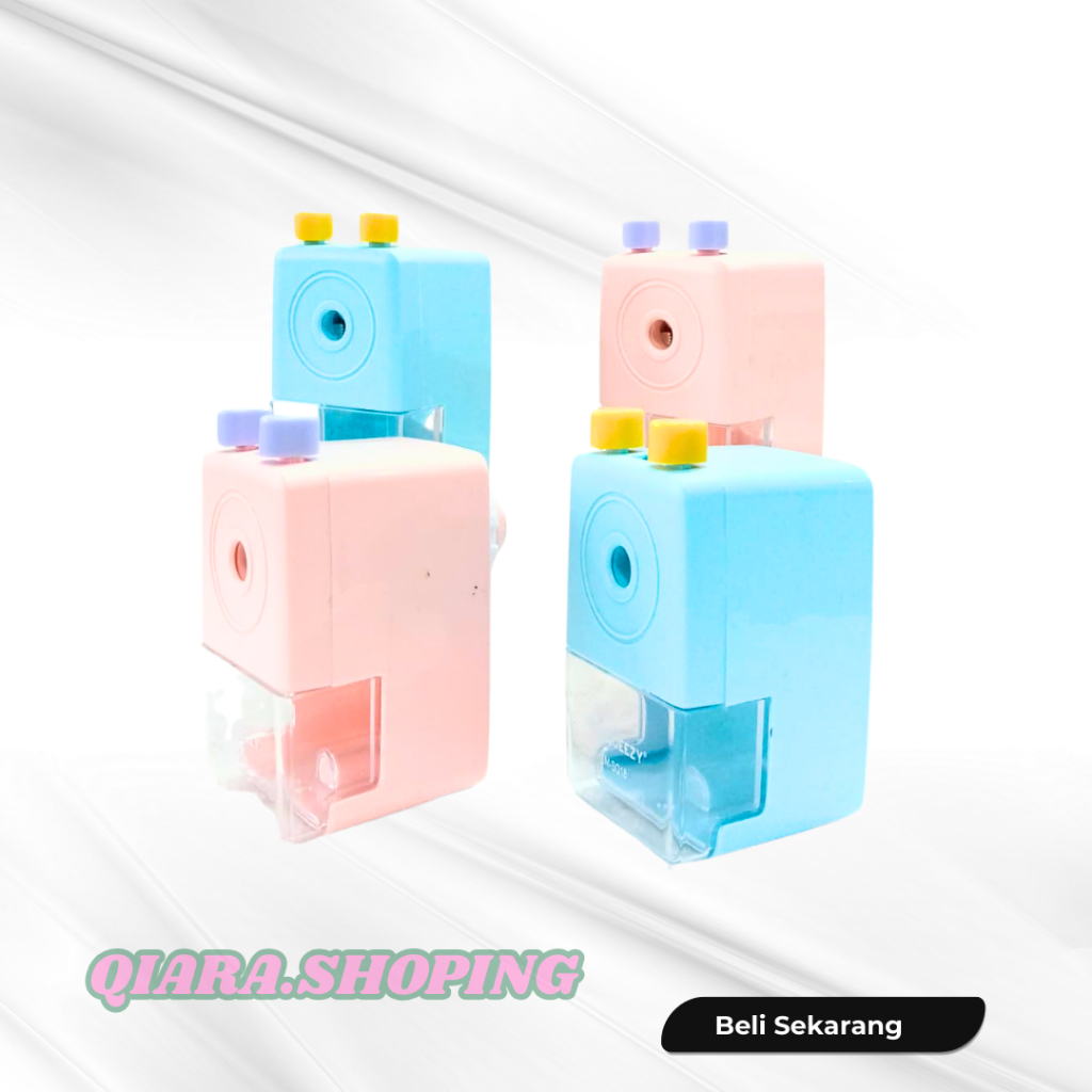 

PERUNCING PUTAR SQUEEZY SERUTAN RAUTAN PENSIL MEJA SM-SQ18 PINK BIRU