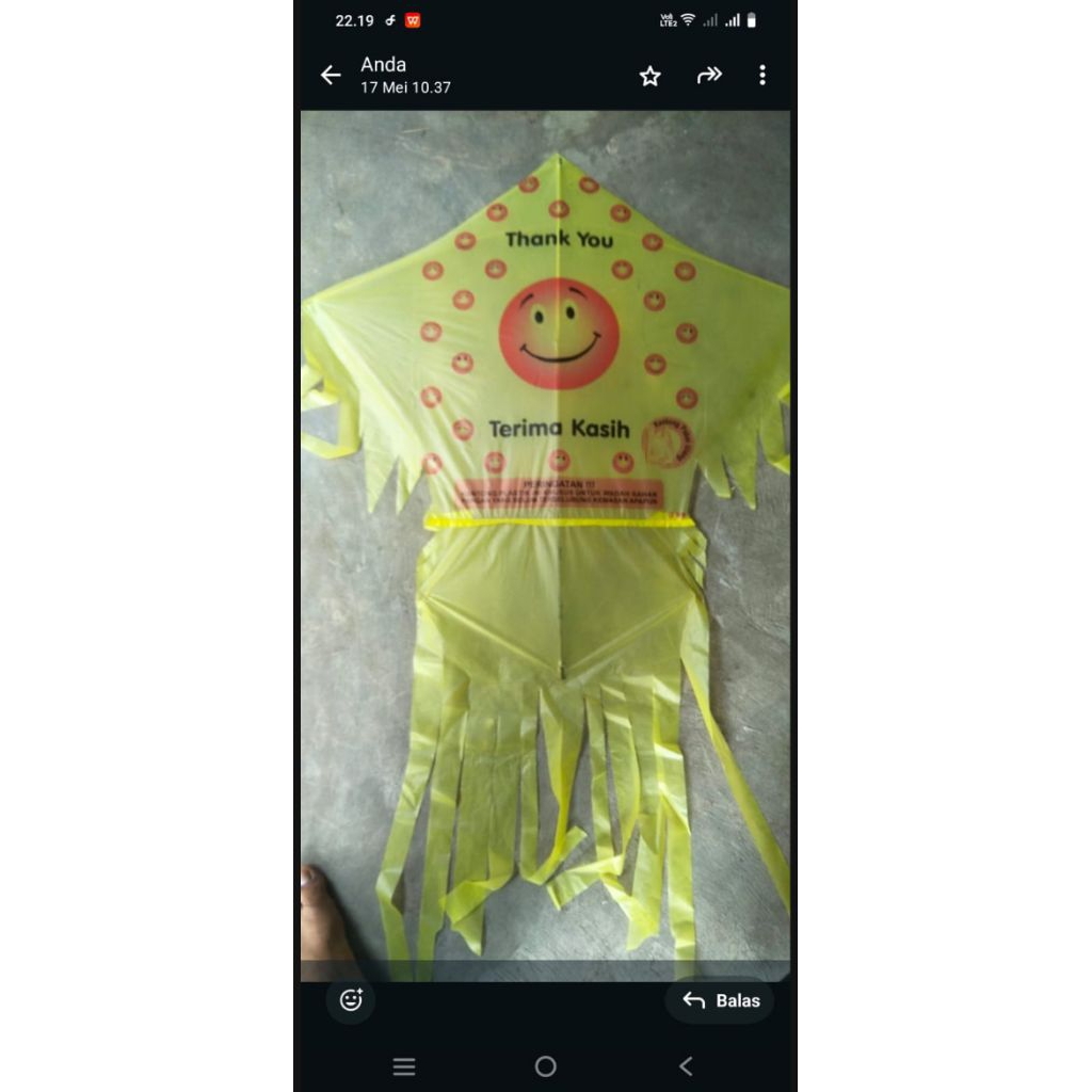 LAYANG LAYANG/KELAYANGAN PLASTIK KHAS BANJARMASIN KALIMANTAN MURAH MERIAH