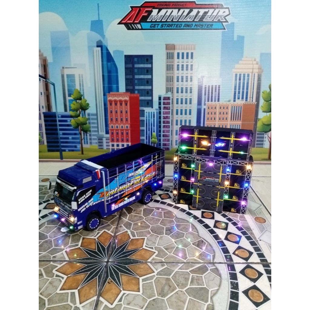 Miawmiaw_Id Miniatur Truk Sound Horeg / Miniatur Truk Sound System / Miniatur Truk Sound Karnaval /