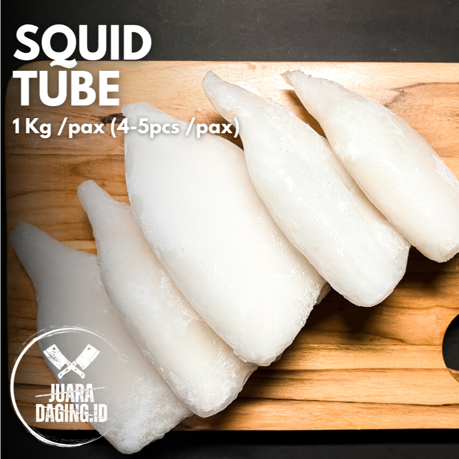 

[ Juara Daging ] Squid Tube 1 Kg | Cumi Tube Import | Premium Quality Cumi | Cumi Seafood