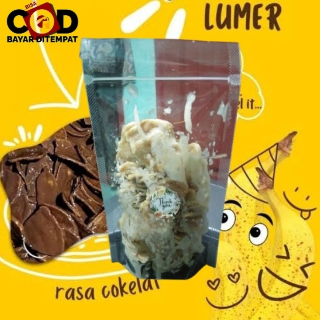 

keripik pisang coklat lumer rasa tiramisu 100gram
