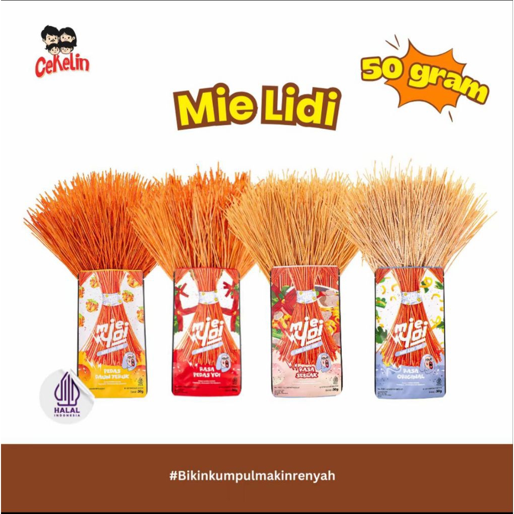 

CEKELIN Mie Lidi Snack Murah Gratis ongkir