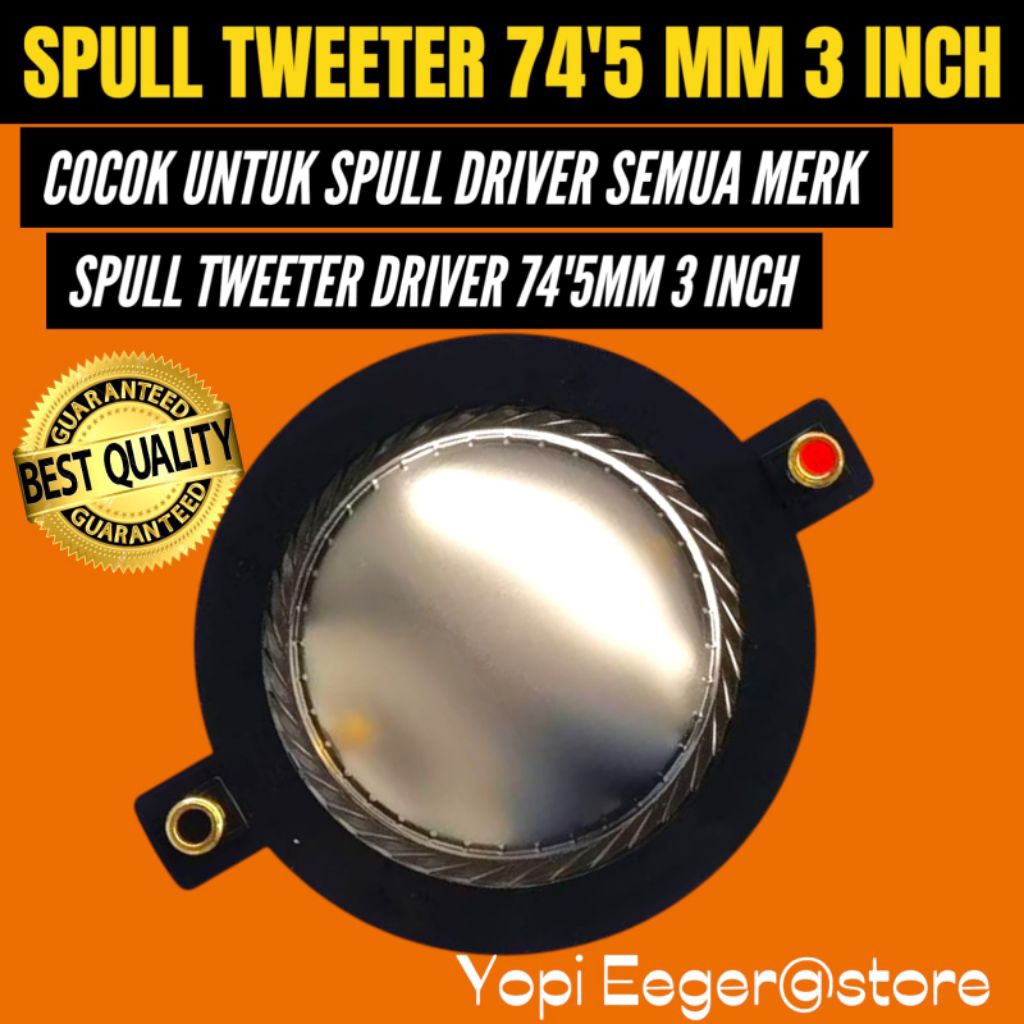 SPOOL TWEETER 74'5MM 3 INCH SPOOL TWEETER DRIVER RCF 74'5MM 3 INCH