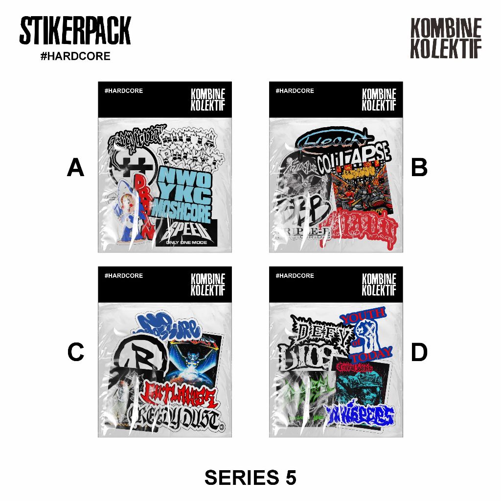 

Stikerpack Band Hardcore Series 5