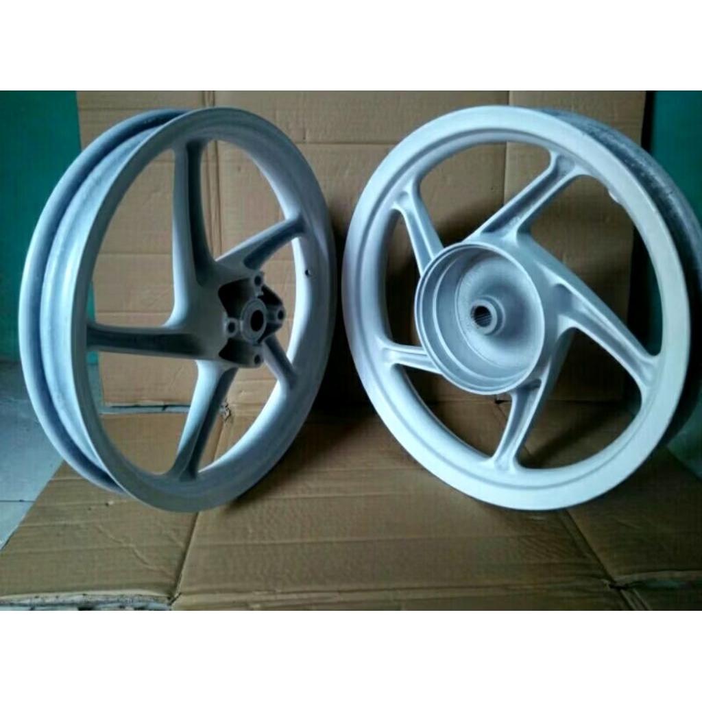 VELG PELEK DEPAN BELAKANG MOTOR HONDA BEAT KARBU / VARIO / SCOOPY / BEAT FI COPOTAN ORIGINAL