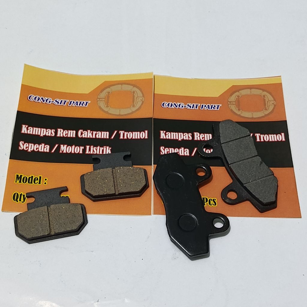 Kampas Rem Depan Belakang Set Khusus Motor Listrik Volta 403 Mandala / Sepaket Motor Listrik Volta