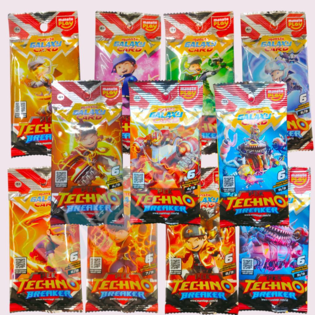 Boboiboy Monsta Galaxy Card Pek Techno Breaker Indonesia
