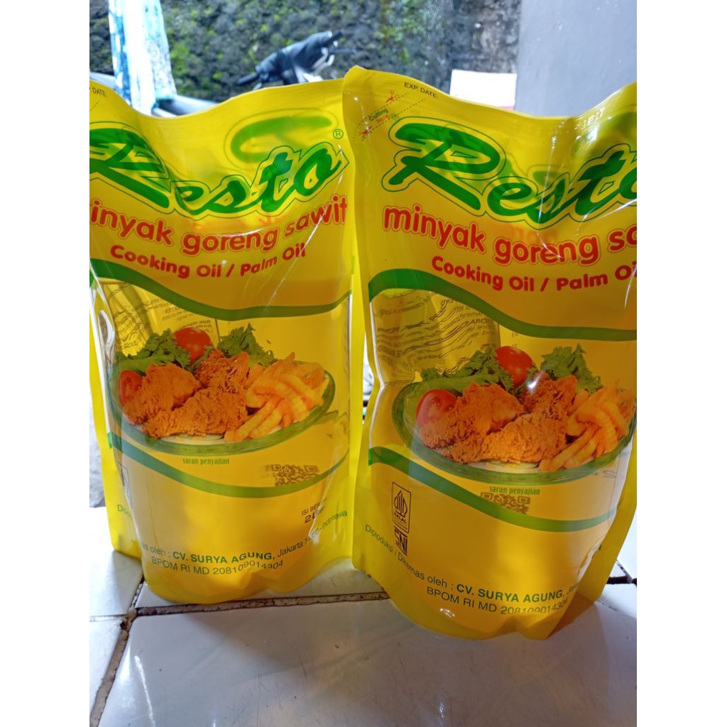 

Resto Minyak Goreng 2L 1dus isi 6 pouch