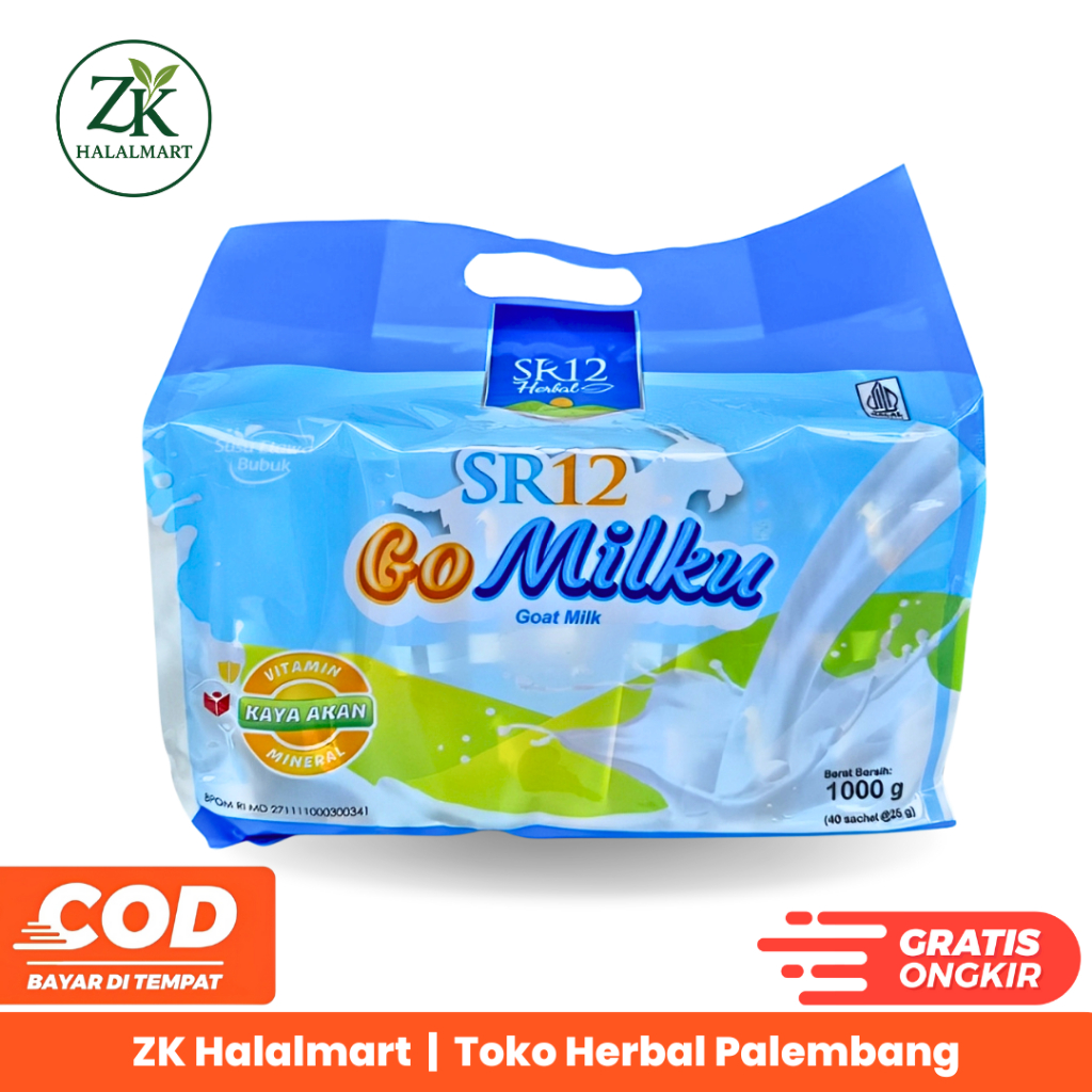 

SR12 GoMilku Susu Kambing Original Berkualitas Ukuran 1000g Kaya Manfaat Kesehatan