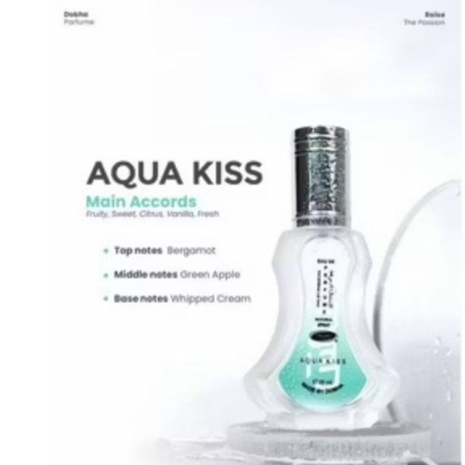 Promo Parfume spray 35 ml AQUA KISS original Dobha grosir murah