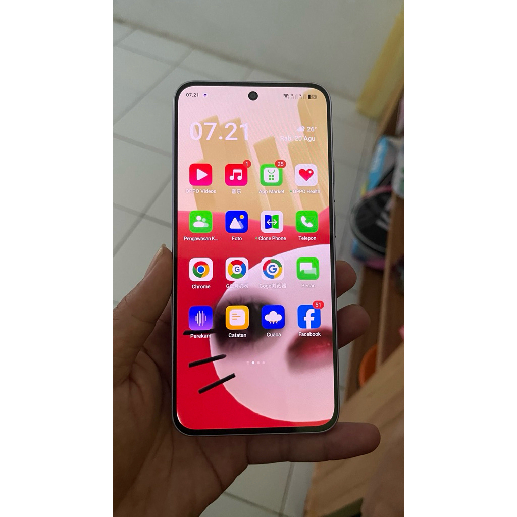 hp handphone second oppo A3 ram 12Gb / 512gb